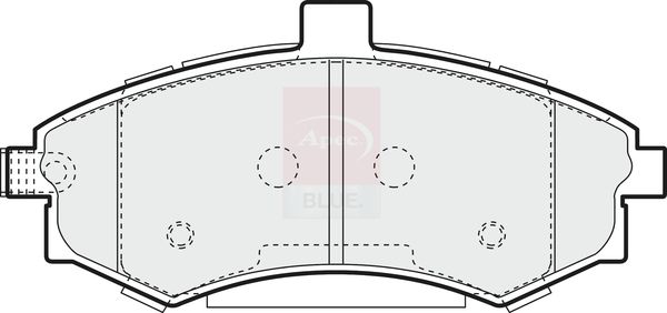 Apec Blue PD3567 Brake Pad Set, disc brake - 1