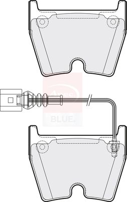 Apec Blue PD3569 Brake Pad Set, disc brake - 1
