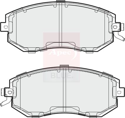 Apec Blue PD3571 Brake Pad Set, disc brake - 1