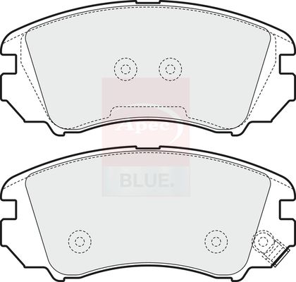 Apec Blue PD3572 Brake Pad Set, disc brake - 1