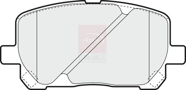 Apec Blue PD3573 Brake Pad Set, disc brake - 1