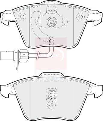 Apec Blue PD3578 Brake Pad Set, disc brake - 1