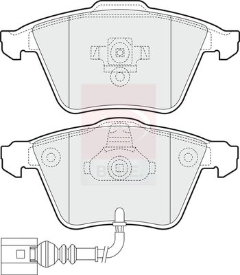 Apec Blue PD3579 Brake Pad Set, disc brake - 1