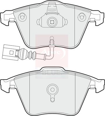 Apec Blue PD3580 Brake Pad Set, disc brake - 1