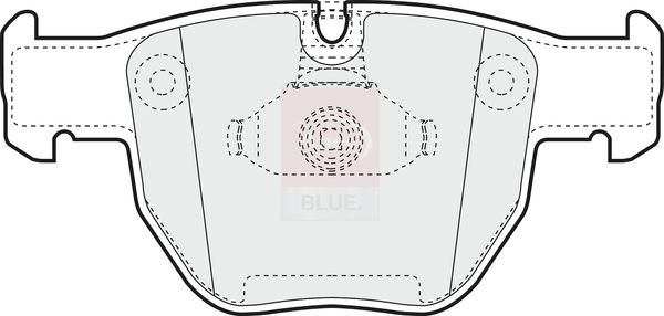 Apec Blue PD3586 Brake Pad Set, disc brake - 1