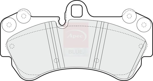 Apec Blue PD3591 Brake Pad Set, disc brake - 1