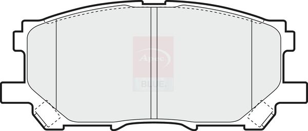 Apec Blue PD3593 Brake Pad Set, disc brake - 1