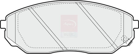 Apec Blue PD3595 Brake Pad Set, disc brake - 1