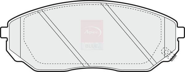 Apec Blue PD3595 Brake Pad Set, disc brake - 1