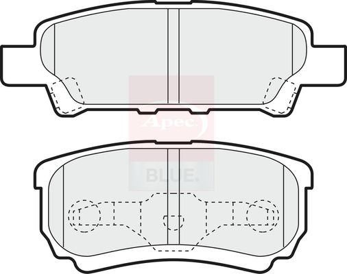 Apec Blue PD3599 Brake Pad Set, disc brake - 1