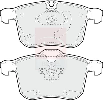 Apec Blue PD3600 Brake Pad Set, disc brake - 2