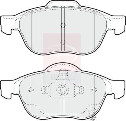 Apec Blue PD3601 Brake Pad Set, disc brake - 1