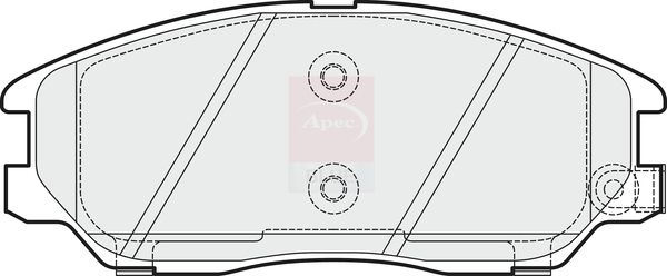 Apec Blue PD3607 Brake Pad Set, disc brake - 1
