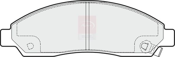 Apec Blue PD3609 Brake Pad Set, disc brake - 1