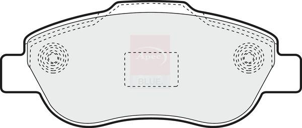 Apec Blue PD3610 Brake Pad Set, disc brake - 1