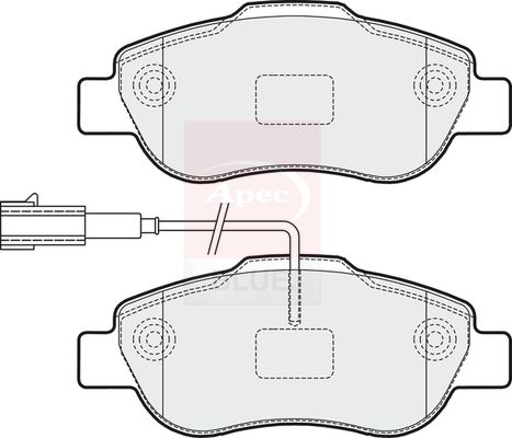 Apec Blue PD3611 Brake Pad Set, disc brake - 1