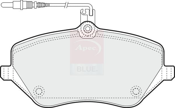 Apec Blue PD3612 Brake Pad Set, disc brake - 1