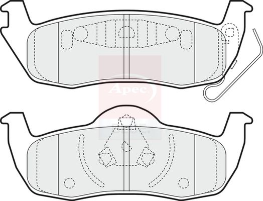 Apec Blue PD3613 Brake Pad Set, disc brake - 1