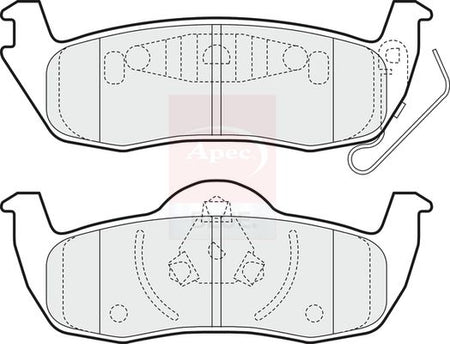Apec Blue PD3613 Brake Pad Set, disc brake - 1