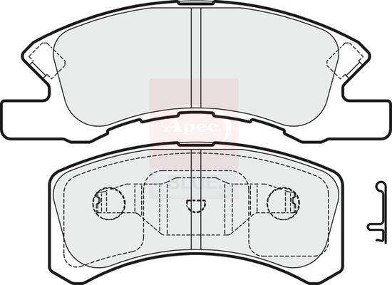 Apec Blue PD3614 Brake Pad Set, disc brake - 1