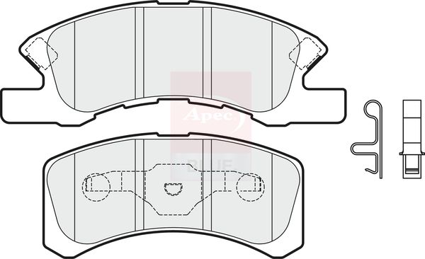 Apec Blue PD3614 Brake Pad Set, disc brake - 2