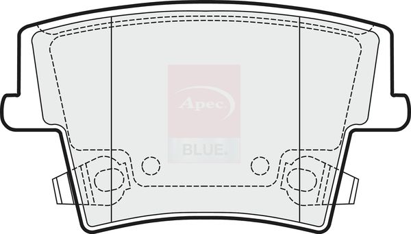 Apec Blue PD3616 Brake Pad Set, disc brake - 1