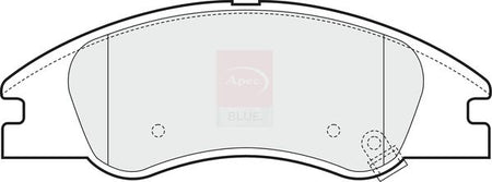 Apec Blue PD3619 Brake Pad Set, disc brake - 1