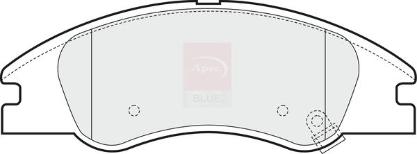 Apec Blue PD3619 Brake Pad Set, disc brake - 1