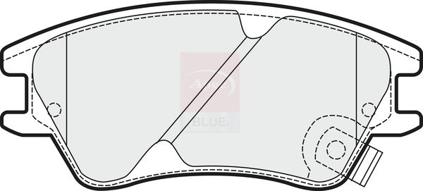 Apec Blue PD3621 Brake Pad Set, disc brake - 1