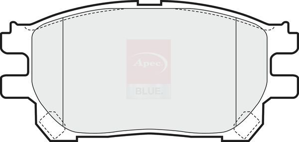 Apec Blue PD3622 Brake Pad Set, disc brake - 1