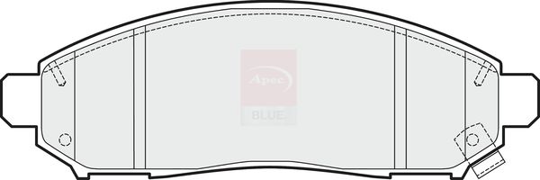 Apec Blue PD3623 Brake Pad Set, disc brake - 1