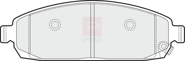 Apec Blue PD3627 Brake Pad Set, disc brake - 1