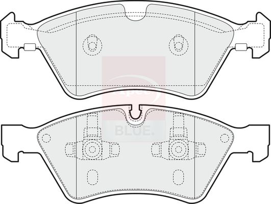 Apec Blue PD3629 Brake Pad Set, disc brake - 1