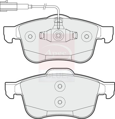 Apec Blue PD3632 Brake Pad Set, disc brake - 1