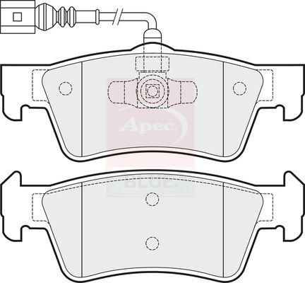 Apec Blue PD3633 Brake Pad Set, disc brake - 1