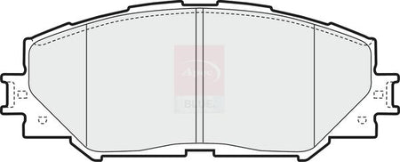 Apec Blue PD3644 Brake Pad Set, disc brake - 1