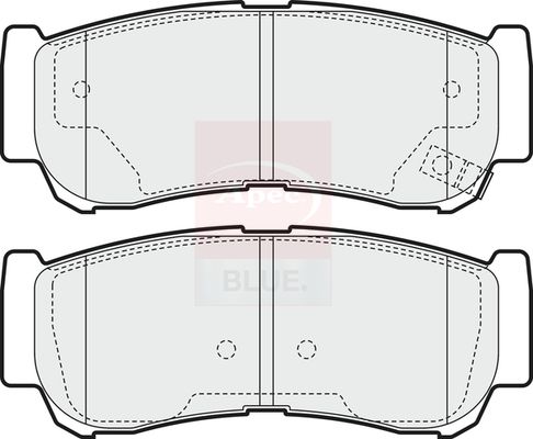 Apec Blue PD3645 Brake Pad Set, disc brake - 1