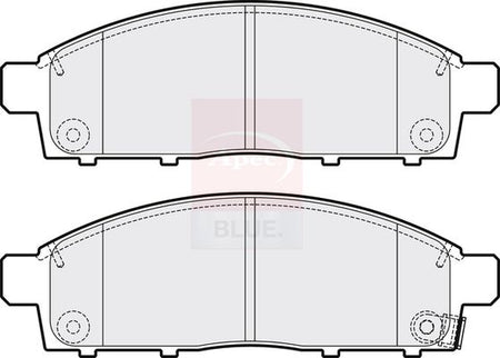 Apec Blue PD3647 Brake Pad Set, disc brake - 1