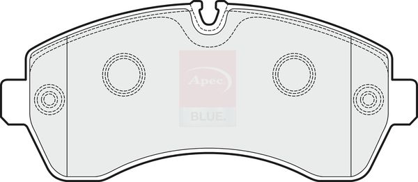 Apec Blue PD3648 Brake Pad Set, disc brake - 1