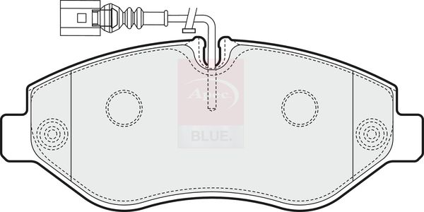 Apec Blue PD3650 Brake Pad Set, disc brake - 1