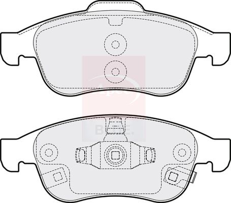 Apec Blue PD3652 Brake Pad Set, disc brake - 1