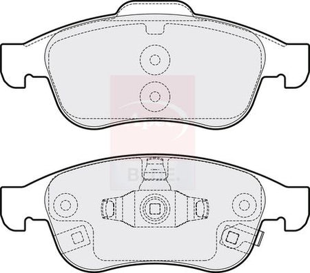 Apec Blue PD3652 Brake Pad Set, disc brake - 1