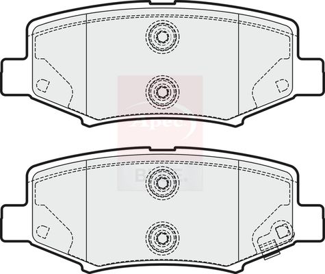 Apec Blue PD3657 Brake Pad Set, disc brake - 1