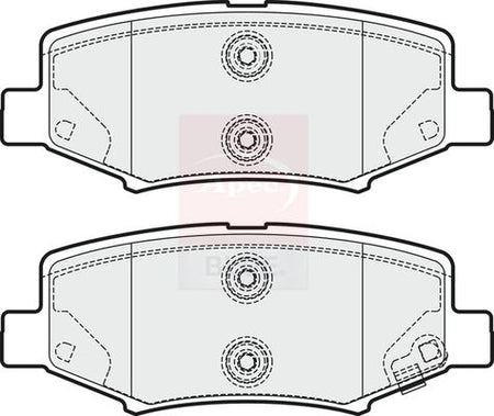 Apec Blue PD3657 Brake Pad Set, disc brake - 1