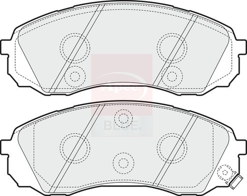 Apec Blue PD3670 Brake Pad Set, disc brake - 1