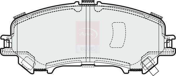 Apec Blue PD3673 Brake Pad Set, disc brake - 1