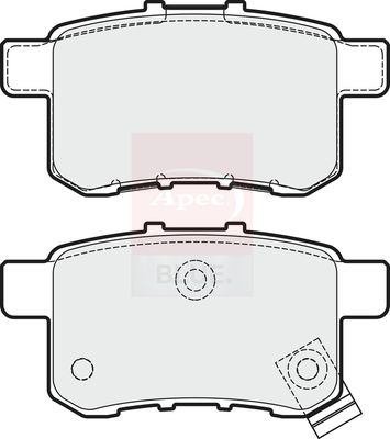 Apec Blue PD3678 Brake Pad Set, disc brake - 1