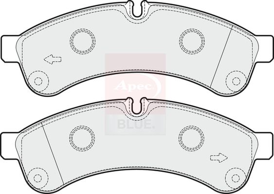 Apec Blue PD3681 Brake Pad Set, disc brake - 1