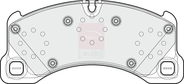 Apec Blue PD3682 Brake Pad Set, disc brake - 1