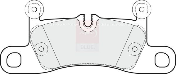 Apec Blue PD3689 Brake Pad Set, disc brake - 1